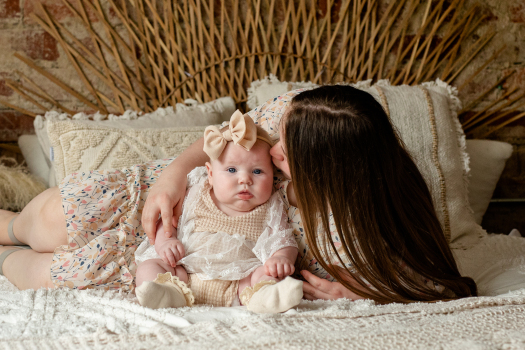 baby and mom